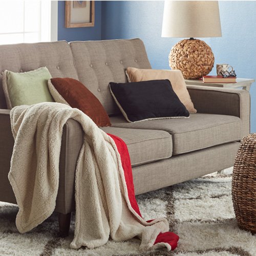 How to drape a throw on your sofa