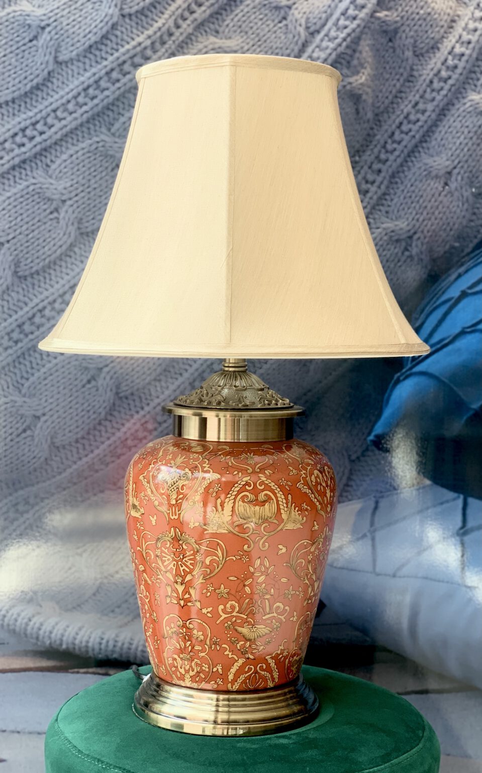 Rust Ethnic Lamp – Red Velvet Designs