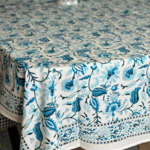 Blue Dew Table Cover Round