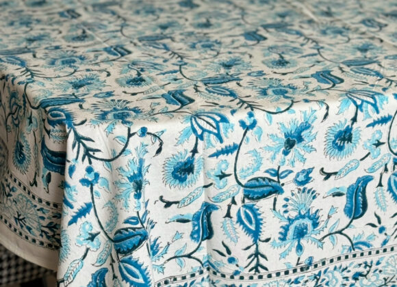 Blue Dew Table Cover 6 seater