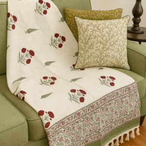 Poppy Cotton Throw