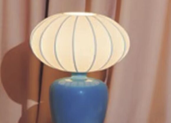 Blue Bob Lamp